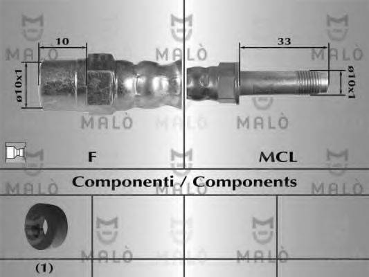 MALO 80711 Тормозной шланг