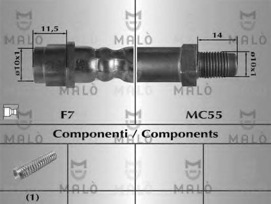 MALO 80806 Тормозной шланг