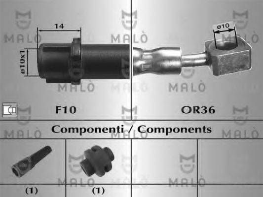 MALO 80829 Тормозной шланг