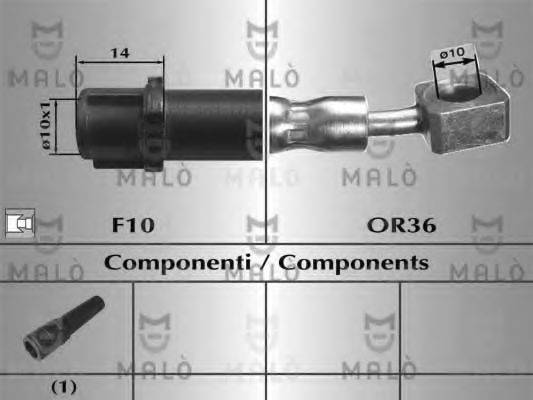 MALO 80831 Тормозной шланг