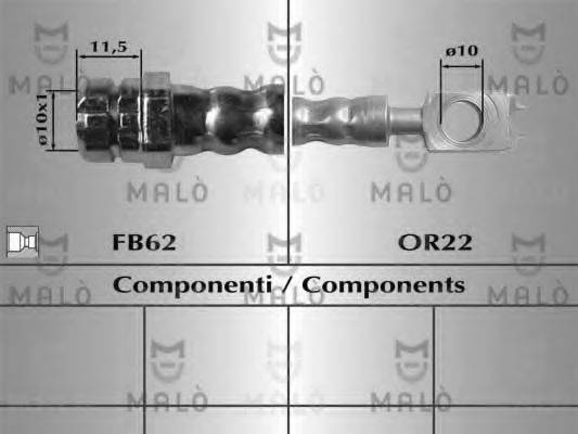 MALO 80852 Тормозной шланг