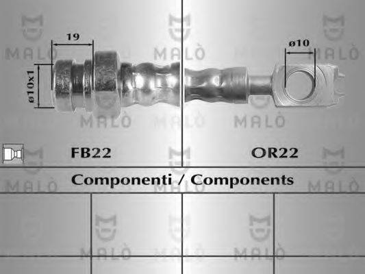MALO 80894 Тормозной шланг