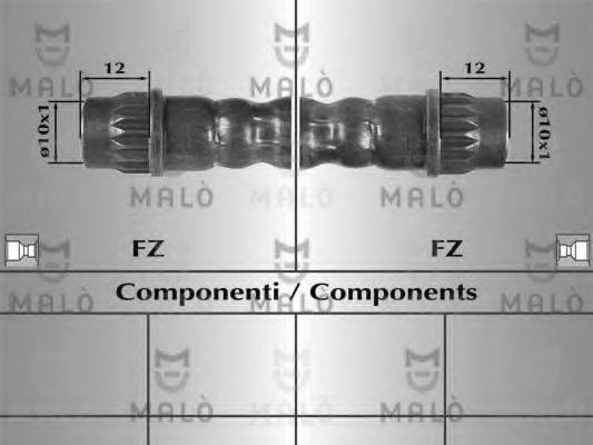 MALO 80938 Тормозной шланг