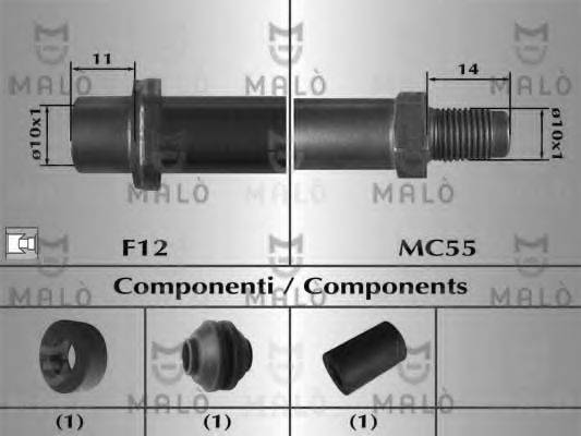 MALO 80947 Тормозной шланг