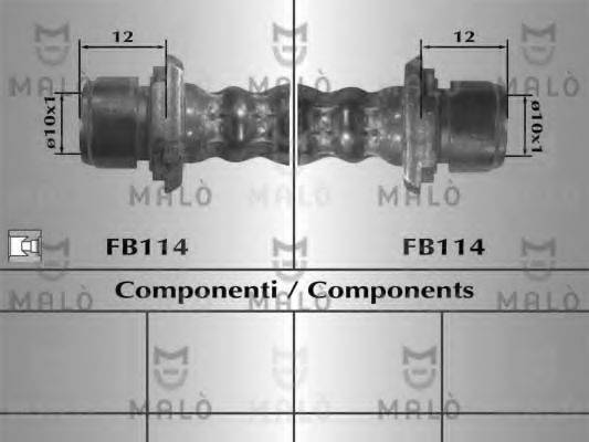 MALO 81009 Тормозной шланг
