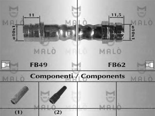 MALO 81012 Тормозной шланг