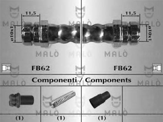 MALO 81020 Тормозной шланг