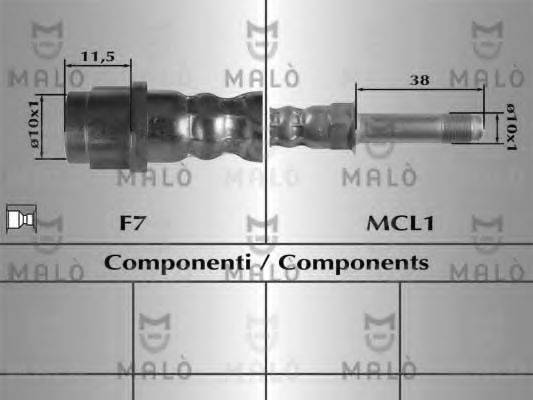 MALO 81022 Тормозной шланг