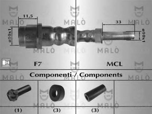 MALO 81024 Тормозной шланг