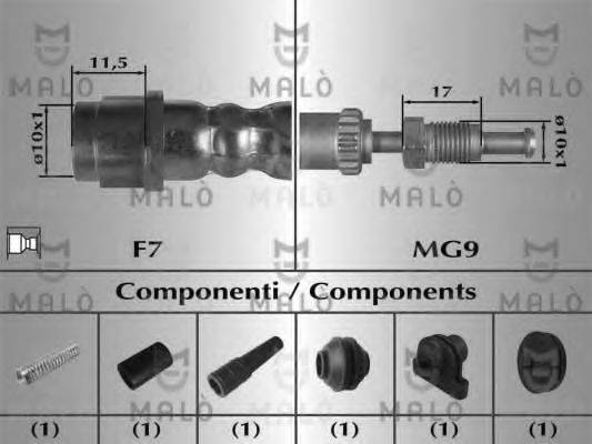 MALO 81028 Тормозной шланг