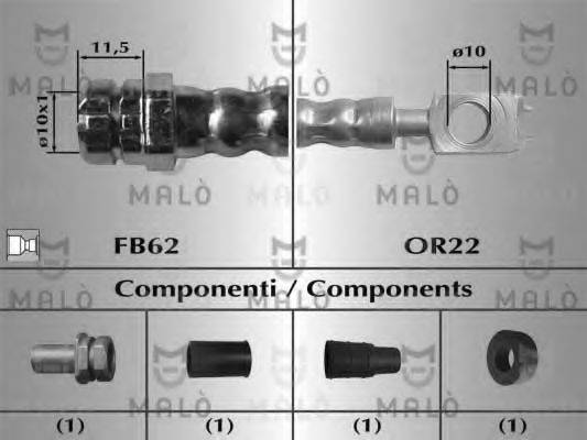 MALO 81058 Тормозной шланг
