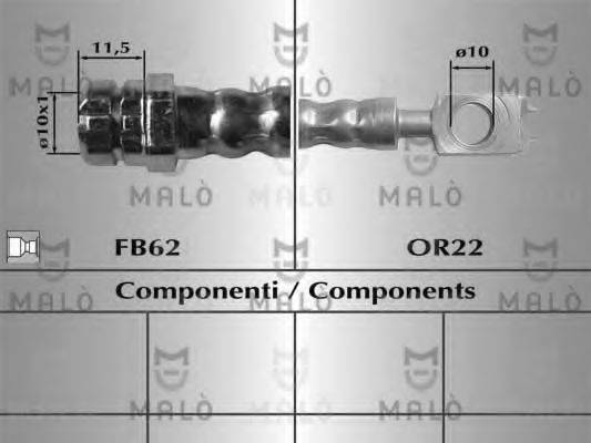 MALO 81069 Тормозной шланг