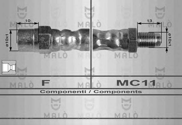 MALO 8166 Тормозной шланг