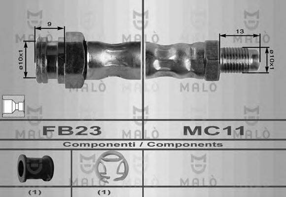 MALO 8353 Тормозной шланг