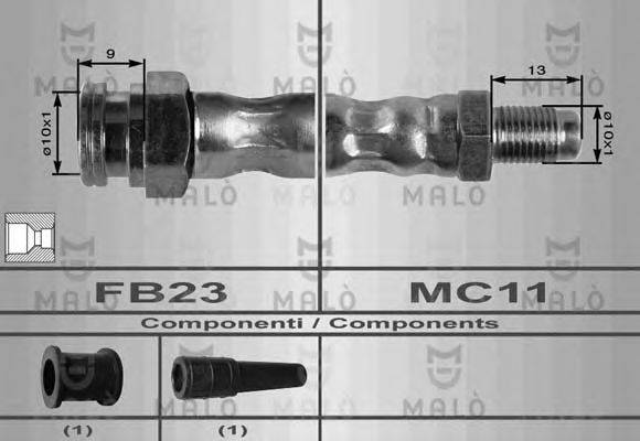 MALO 8364 Тормозной шланг