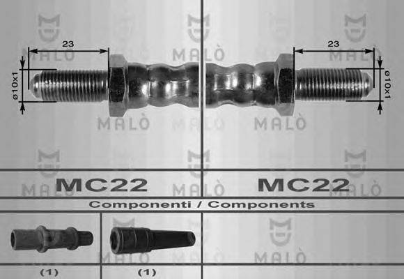 MALO 8376 Тормозной шланг