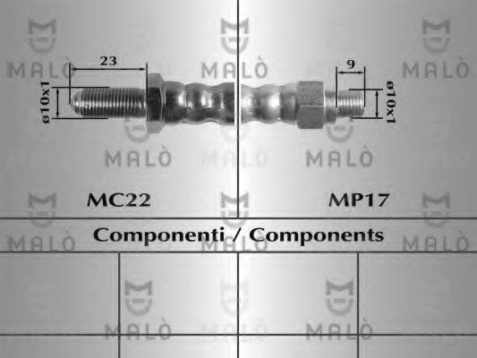MALO 8377 Тормозной шланг