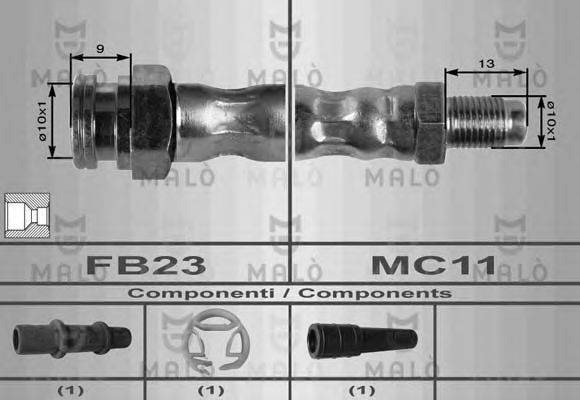 MALO 8410 Тормозной шланг