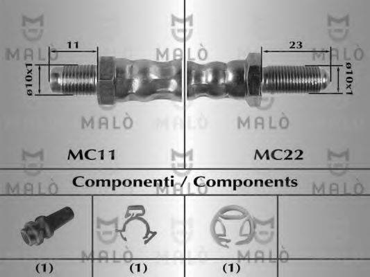 MALO 8419 Тормозной шланг