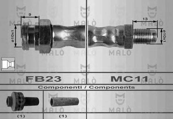 MALO 8435 Тормозной шланг