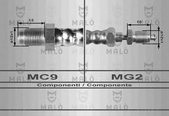 MALO 8440 Шланг сцепления