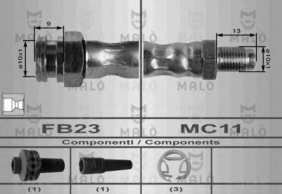 MALO 8447 Тормозной шланг