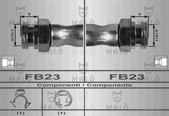 MALO 8486 Тормозной шланг