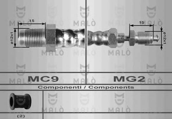 MALO 8491 Шланг сцепления