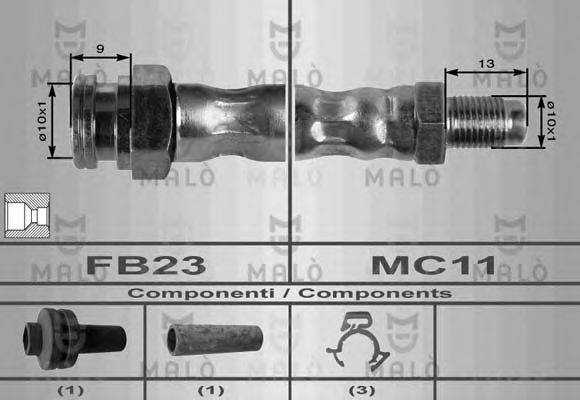 MALO 8492 Тормозной шланг