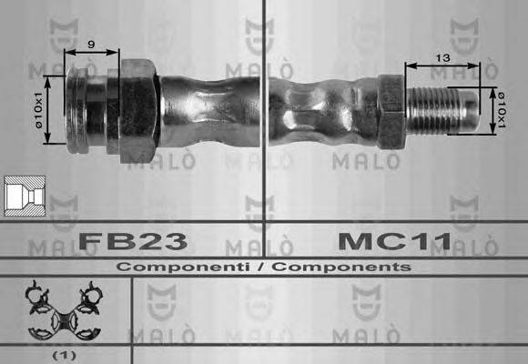 MALO 8517 Тормозной шланг