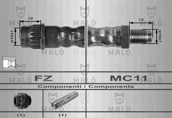 MALO 8519 Тормозной шланг