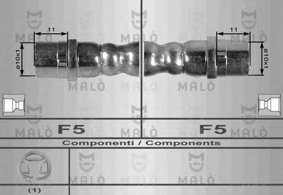 MALO 8550 Тормозной шланг