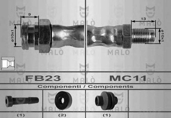 MALO 8560 Тормозной шланг