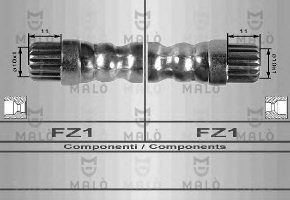 MALO 8561 Тормозной шланг