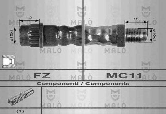 MALO 8570 Тормозной шланг