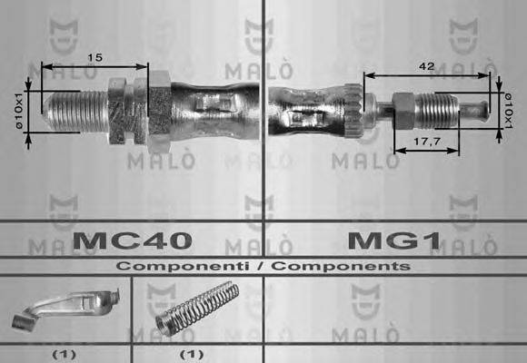 MALO 8604 Тормозной шланг