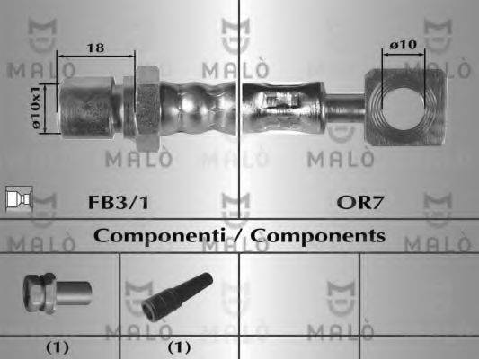 MALO 8619 Тормозной шланг