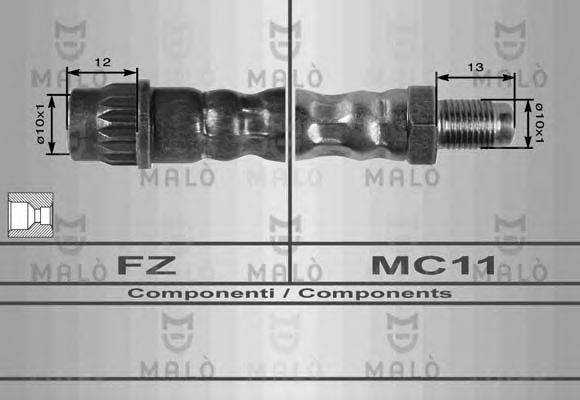 MALO 8632 Тормозной шланг