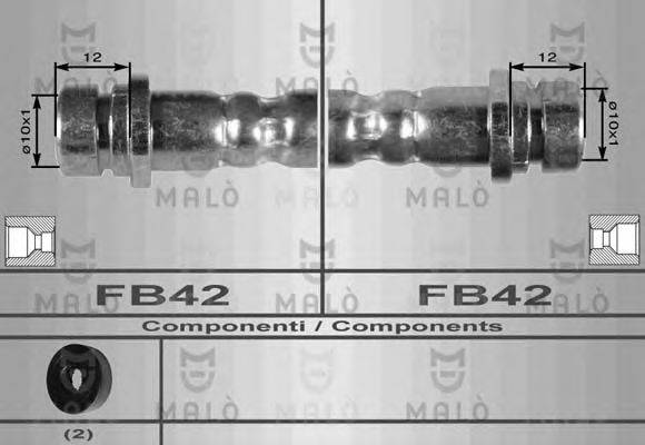 MALO 8646 Тормозной шланг