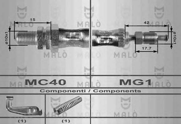 MALO 8687 Тормозной шланг