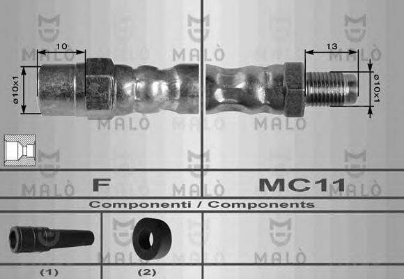 MALO 8913 Тормозной шланг