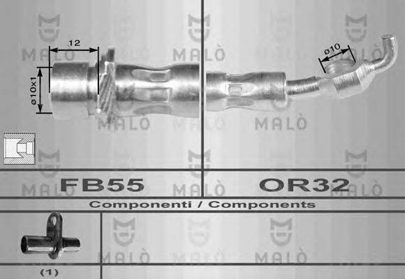 MALO 8960 Тормозной шланг