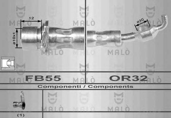 MALO 8963 Тормозной шланг