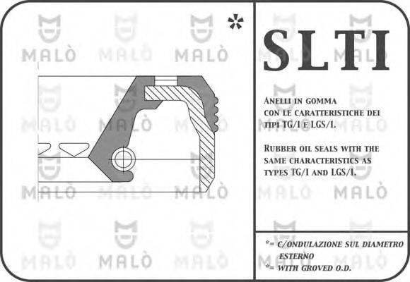 MALO 922IAC Уплотняющее кольцо, дифференциал