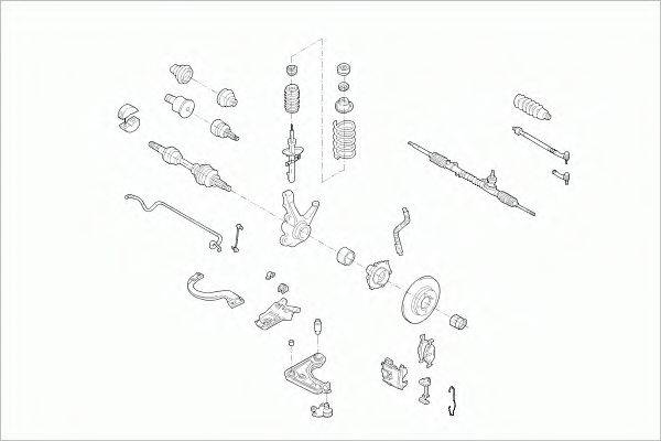 SACHS FORDFIESTFS002 Рулевое управление; Подвеска колеса