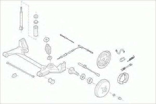 SACHS OPELCORSARS008 Рулевое управление; Подвеска колеса