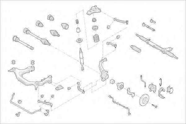 SACHS AUDIA4AVFS003 Рулевое управление; Подвеска колеса