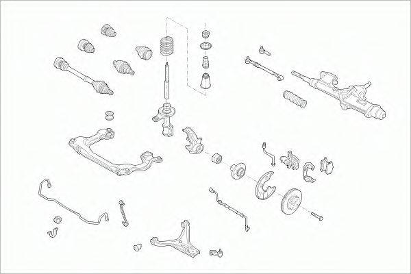 SACHS AUDI80AVFS004 Рулевое управление; Подвеска колеса