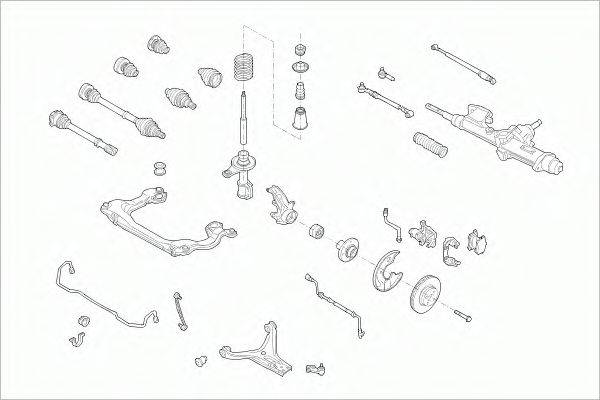 SACHS AUDI80FS005 Рулевое управление; Подвеска колеса