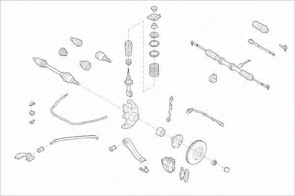 SACHS OPELCOMBOFS001 Рулевое управление; Подвеска колеса